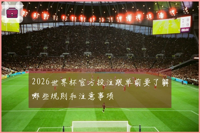 2026世界杯官方投注跟单前要了解哪些规则和注意事项